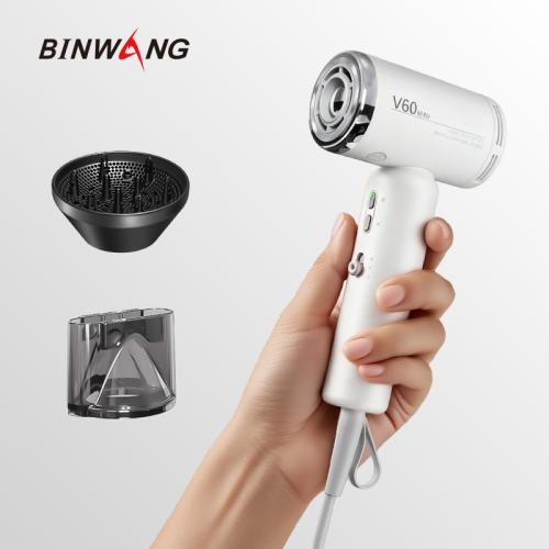 >Binwang Mini High Speed 1200W Brushless Motor Dual Voltage 100-240V Portable Ionic Professional Salon Tool Hair Dryer Diffuser